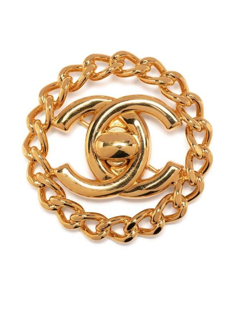 chanel brooch chain|pre owned chanel brooch.